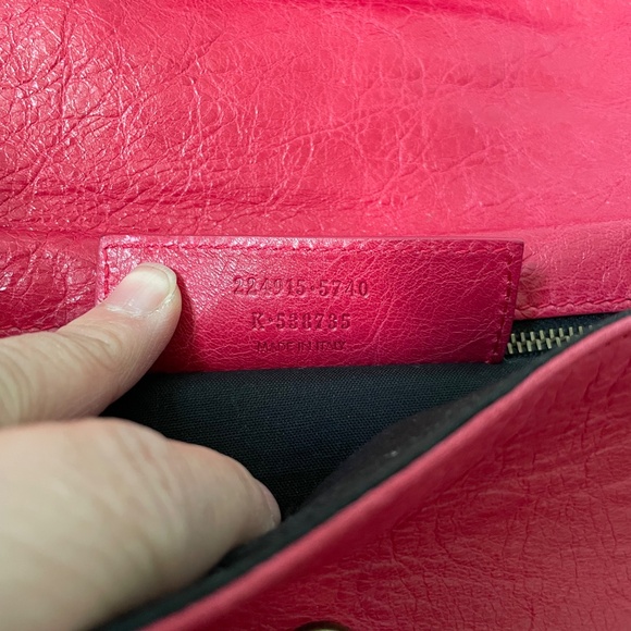 Balenciaga Rose Thulium Motorcross Envelope Clutch - Picture 11 of 11